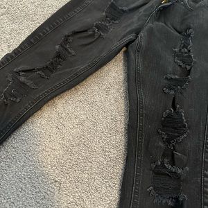 Torrid black destroyed jeans